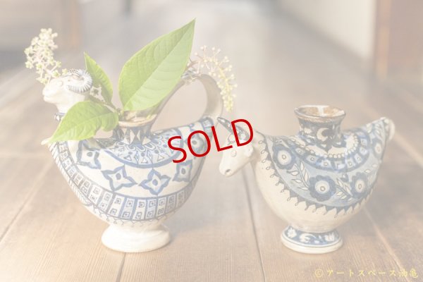 画像9: ヒヅミ峠舎　三浦圭司・三浦アリサ「染付　牛の花入れ」