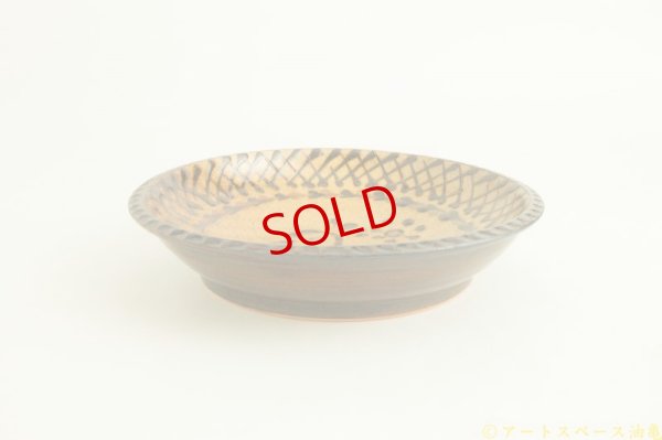 画像7: ヒヅミ峠舎　三浦圭司・三浦アリサ「染付　スリップウェア6寸鉢　平和の鳥」