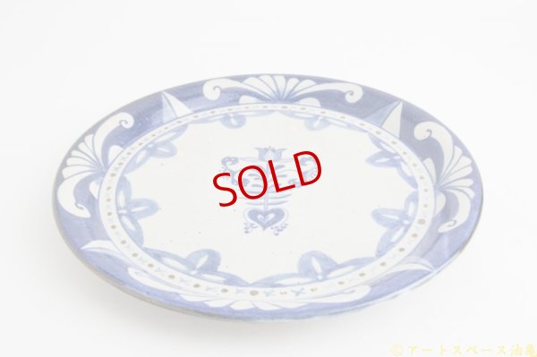 画像3: ヒヅミ峠舎　三浦圭司・三浦アリサ「染付　8寸プレート　オランダ文」