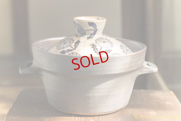 画像5: ヒヅミ峠舎　三浦圭司・三浦アリサ「染付　タンポポ文　土鍋（3合）」