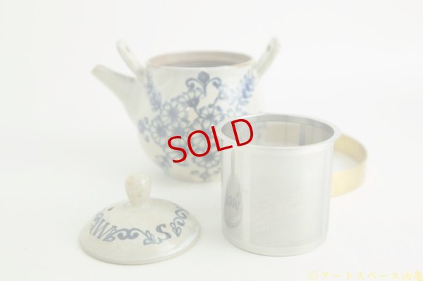 画像6: ヒヅミ峠舎　三浦圭司・三浦アリサ「染付　デイジーティーポット　茶漉し付」