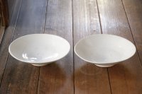 水垣千悦　白磁7寸浅鉢