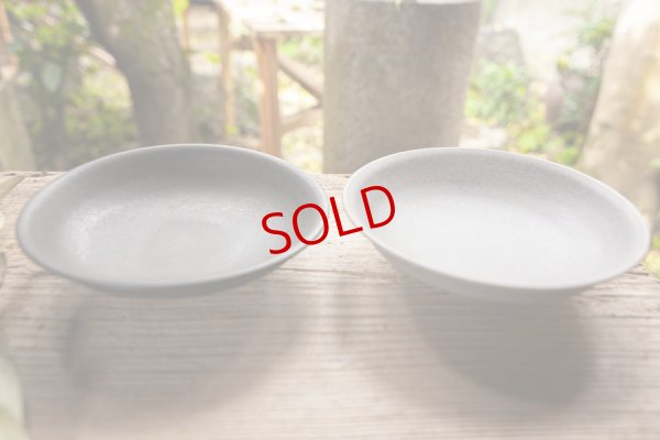 画像4: 夏草　マット釉　黒 / グレイ　７寸浅鉢