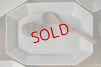 夏草　マット釉うす緑　八角長方皿【アソート作品】