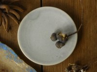 夏草　マット釉うす緑　3寸皿【アソート作品】