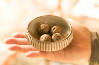 小倉夏樹　灰粉引　鎬丸豆鉢【アソート作品】