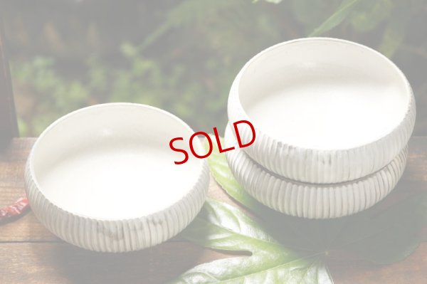 画像6: 小倉夏樹　灰粉引　鎬丸鉢M【アソート作品】