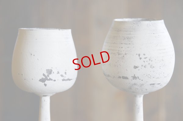 画像2: 大澤哲哉　ワイングラス　白　Wine glass white