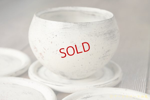 画像2: 大澤哲哉 　ケーキ皿　白【アソート作品】