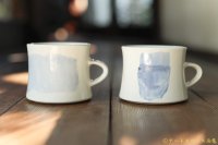 大園篤志　くびれマグ　絵付