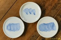 大園篤志　プレート小　絵付