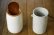 画像3: 大園篤志　カトラリースタンド　大　白に赤茶／墨貫入