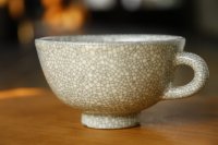 大園篤志　ティーカップ　墨貫入【アソート作品】