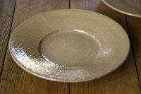 大園篤志　リム皿　中　赤はだ【アソート作品】