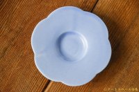 大園篤志　豆輪花皿　六　ブルー【アソート作品】