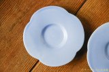 大園篤志　豆輪花皿　四　ブルー【アソート作品】
