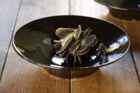 大園篤志　スープ皿　鉄黒【アソート作品】