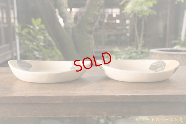 画像2: シマシマポタリ　楕円深皿