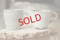 寺村光輔　泥並釉　マグカップ小（薪）／灰マット釉　マグカップ小（薪）