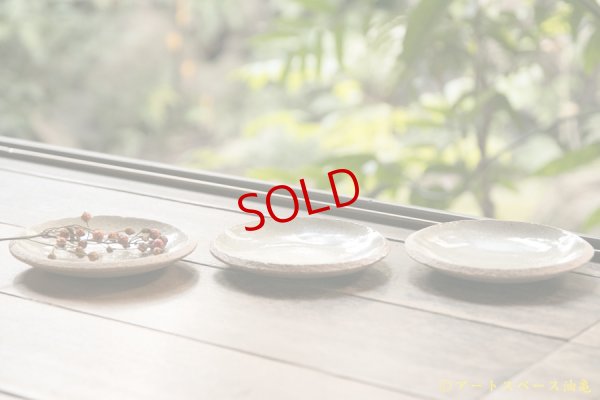 画像3: 寺村光輔　並白釉　４寸丸皿（ 薪 )　