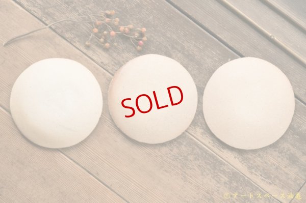 画像10: 寺村光輔　並白釉　４寸丸皿（ 薪 )　