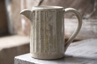 寺村光輔　泥並釉　鎬ピッチャー（薪）