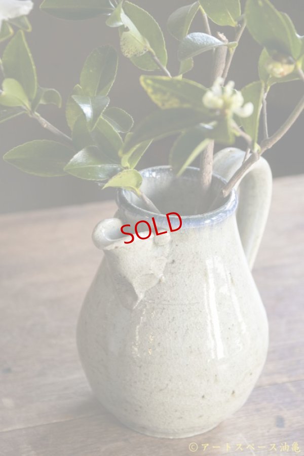 画像4: 寺村光輔　並白釉　呉須　ピッチャー（薪）