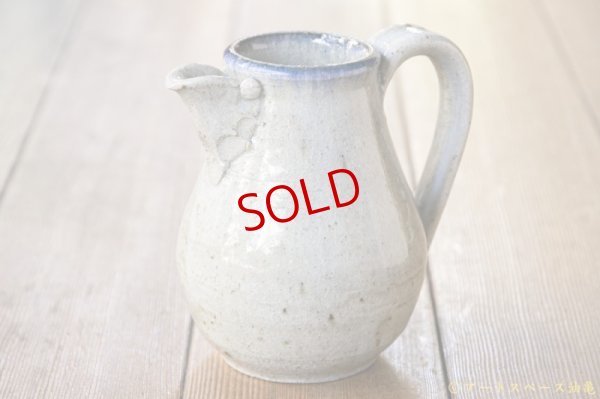 画像7: 寺村光輔　並白釉　呉須　ピッチャー（薪）