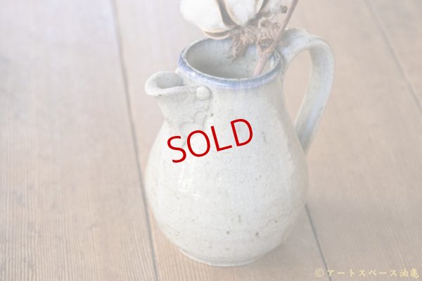 画像6: 寺村光輔　並白釉　呉須　ピッチャー（薪）