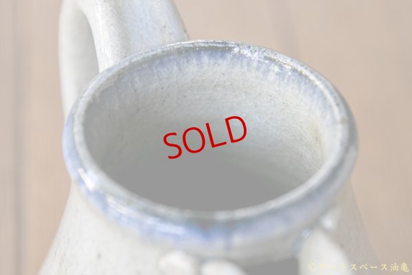 画像11: 寺村光輔　並白釉　呉須　ピッチャー（薪）