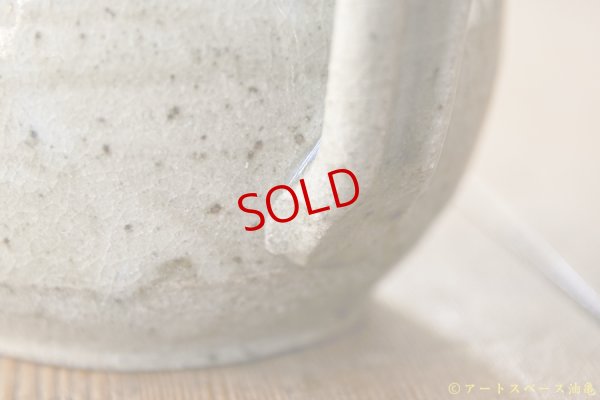 画像14: 寺村光輔　並白釉　呉須　ピッチャー（薪）