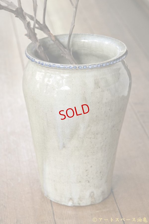 画像4: 寺村光輔　並白釉　呉須　壺（薪）