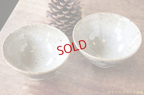 画像3: 寺村光輔　並白釉　絵付　飯碗（薪）