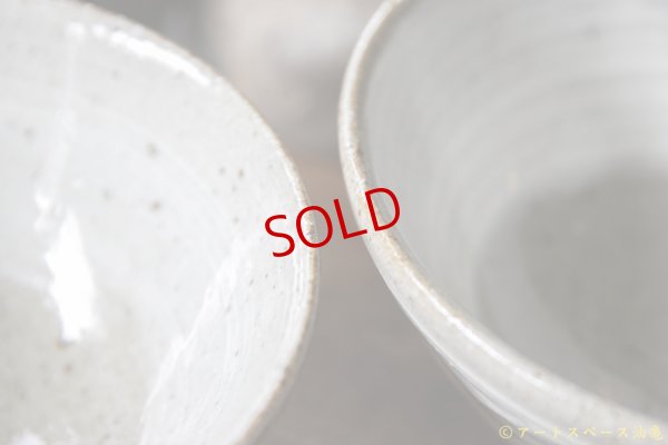 画像5: 寺村光輔　地釉　刷毛目　指掻き　飯碗（薪）