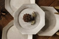 塚本友太　八角皿S　薄銀【アソート作品】