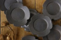 塚本友太　花豆皿　黒　【アソート作品】