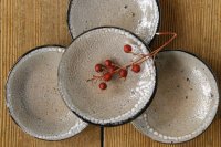 梅田健太郎　皮鯨豆皿【アソート作品】