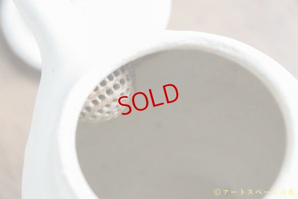 画像8: 八木橋昇　粉引きマット　丸ポット　