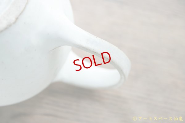 画像14: 八木橋昇　粉引きマット　丸ポット　