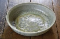 八木橋昇　古灰釉　7寸ドラ鉢