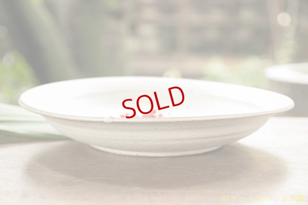 画像2: 山本泰三　野粉引８寸深皿　【アソート作品】