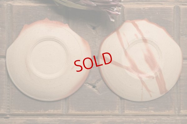 画像5: 山村富貴子 備前 なかよし猫皿 中