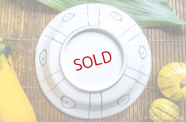 画像5: 柳川謙治　染付　芙蓉手八寸皿