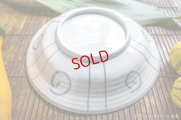 画像6: 柳川謙治　染付　芙蓉手八寸皿