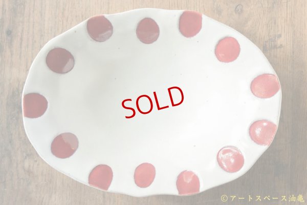 画像3: 柳忠義　赤ドットカレー皿