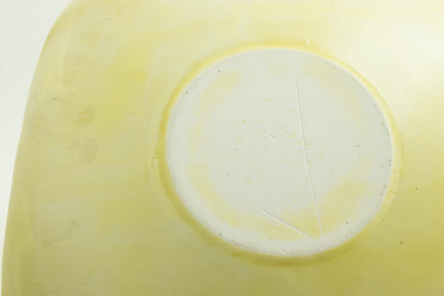 画像5: 矢尾板克則「色絵皿（角）黄」