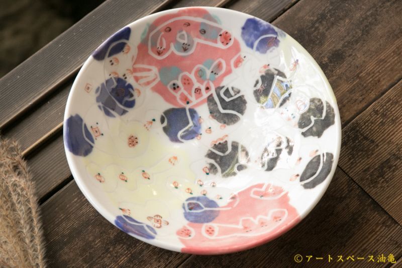 画像1: 浜坂尚子　カラフル大皿