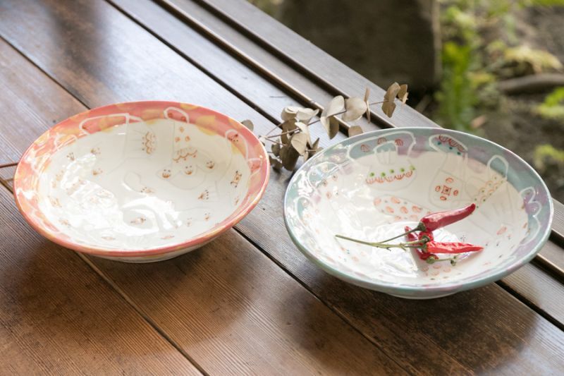 画像1: 浜坂尚子 カラフルカレー皿