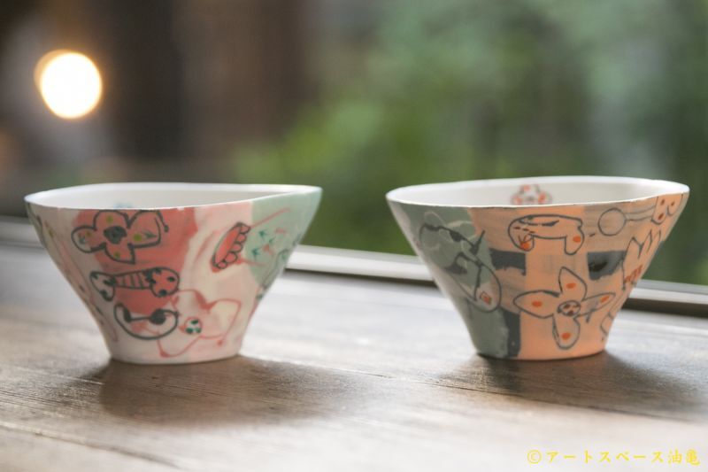 画像1: 浜坂尚子　色絵豆鉢