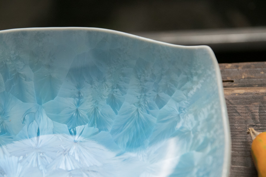画像3: 間美恵　亜鉛華結晶　葉鉢皿